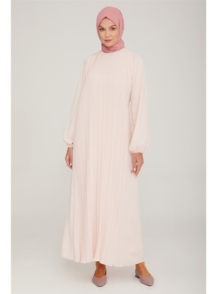 Powder Pink - Modest Dress - Armine
