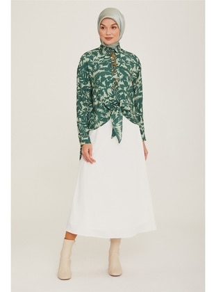 Forest Green - Blouses - Armine