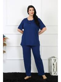 Navy Blue - Plus Size Pyjamas
