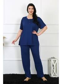 Navy Blue - Plus Size Pyjamas