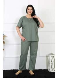 Green - Plus Size Pyjamas