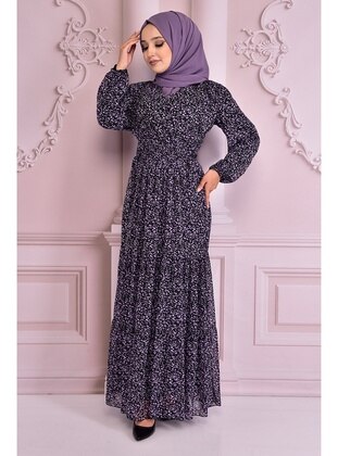 Lilac - Modest Dress - Moda Merve
