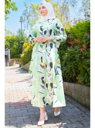 Green - Modest Dress - Hafsa Mina