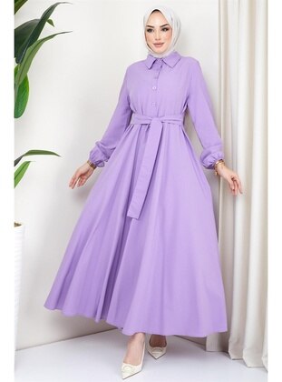 Lilac - Modest Dress - Hafsa Mina