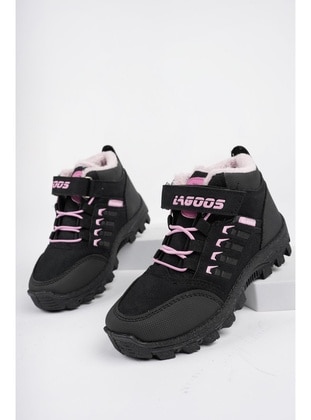 Black - Powder Pink - Boots - Muggo