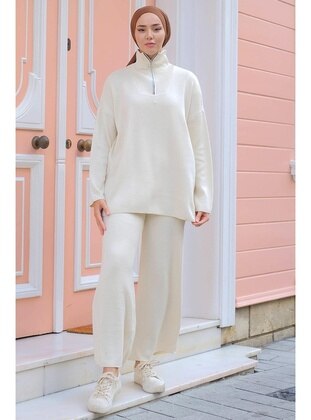 Camel - Knit Suits - Hafsa Mina