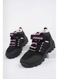 Black - Powder Pink - Boots