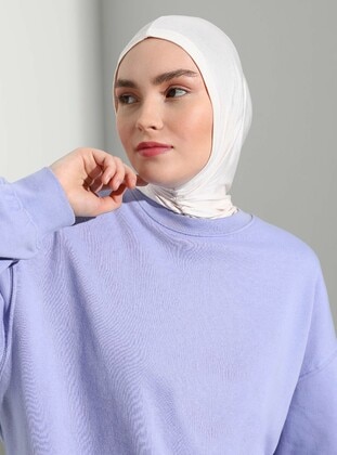 Practical Jersey Ready Turban - White - Mervin Şal