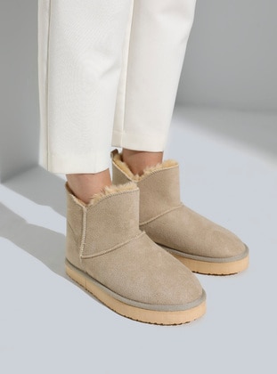 Cream - Boots - Esma Ayakkabı