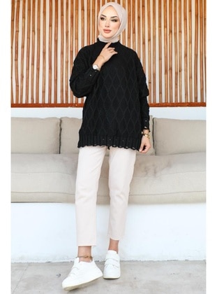 Black - Knit Sweaters - Benguen