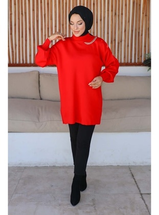 Red - Knit Tunics - İmaj Butik