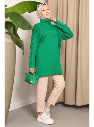 Green - Knit Sweaters - İmaj Butik