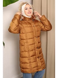 Tan - Fully Lined - Puffer Jackets