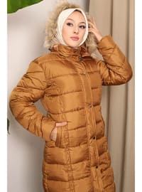 Tan - Fully Lined - Puffer Jackets