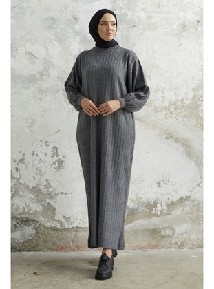 Anthracite - Knit Dresses - InStyle