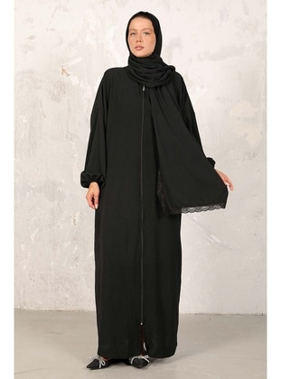 Black - Modest Dress - Melike Tatar