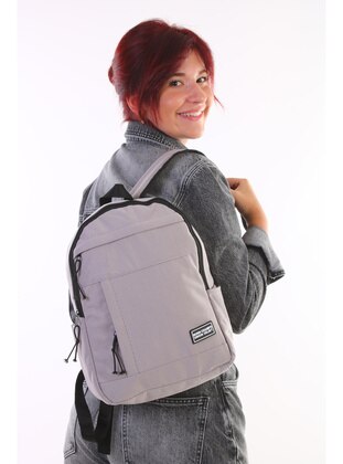 Grey - Backpack - Backpacks - BijuHome