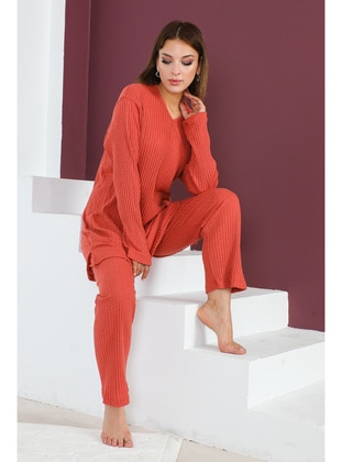 Brick Red - Plus Size Pyjamas - Maymara