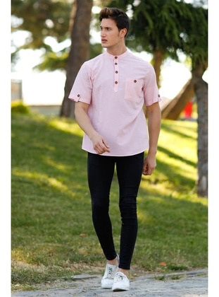 Pink - Men`s Shirts - MISSVALLE