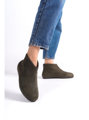 Khaki - Boots - Moda Değirmeni
