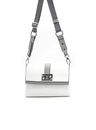 White - Cross Bag - Silver Polo