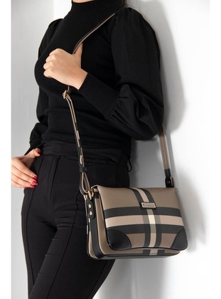 Coffee - Black - Cross Bag - Silver Polo