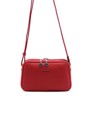 Red - Cross Bag - Silver Polo