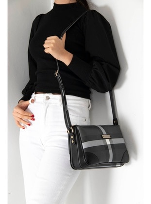 Black - Cross Bag - Silver Polo