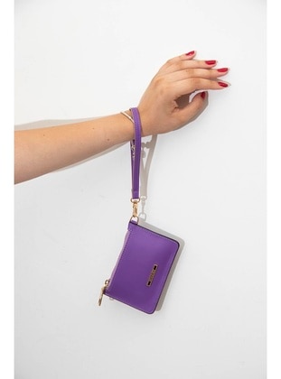 Purple - Wallet - Silver Polo