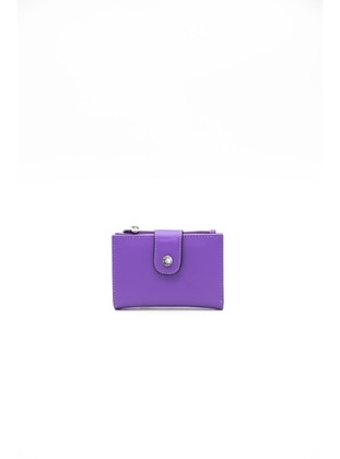 Purple - Wallet - Silver Polo