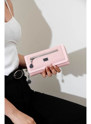 Pink - Wallet - Silver Polo