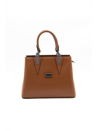 Tan - Clutch Bags / Handbags - Silver Polo