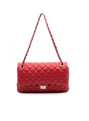 Red - Shoulder Bags - Silver Polo