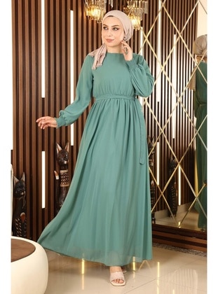 Mint Green - Modest Dress - MISSVALLE