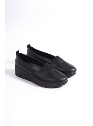 Black - Flat Shoes - Moda Değirmeni