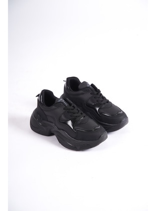 Black - Sports Shoes - Moda Değirmeni