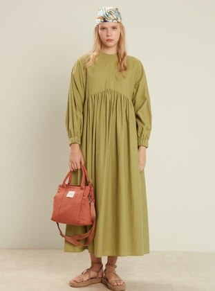 Green - Modest Dress - MANUKA