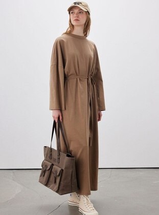 Brown - Modest Dress - MANUKA