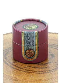Burgundy - Mevlüt Gift Set with Cylinder Box, Pearl Prayer Beads, Stones and Chanting Machine Claret Red - online