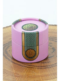 Pink - Mevlüt Gift Set with Cylinder Box, Pearl Prayer Beads, Stones and Zikirmatik, Pink - online