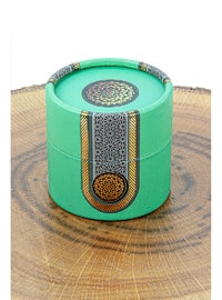 Green - Mevlüt Gift Set with Cylinder Box, Pearl Prayer Beads, Stones and Zikirmatik, Green - online