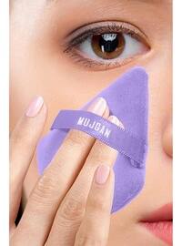 The red two-piece triangle makeup sponge