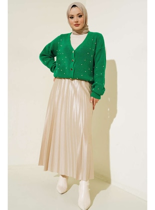 Green - Knit Cardigan - Benguen
