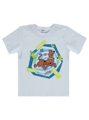 White - Boys` T-Shirt - Scooby Doo