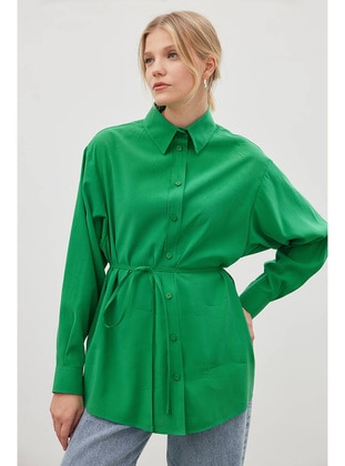 Green - Blouses - BE BLUE