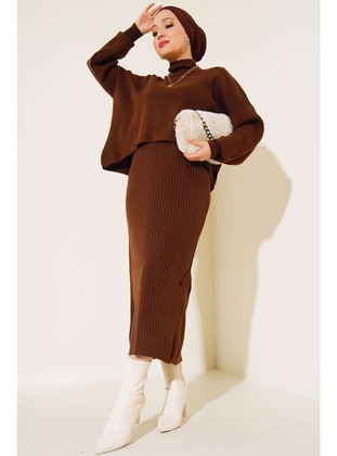 Brown - Knit Suits - Benguen