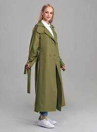 Olive Green - Trench Coat