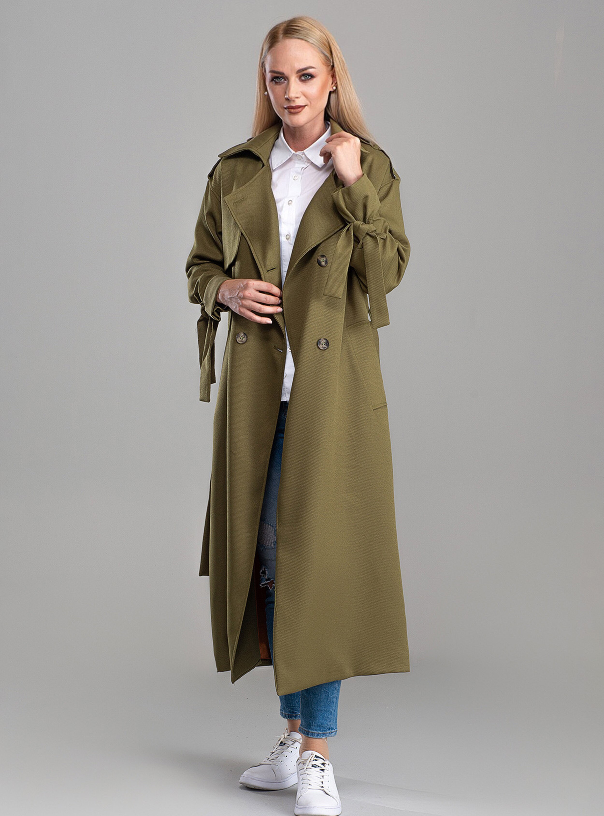 Pistachio Green - Trench Coat