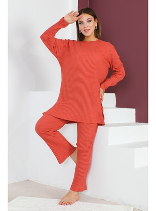 Brick Red - Plus Size Pyjamas - Maymara