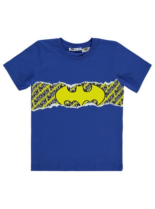Saxe Blue - Boys` T-Shirt - BATMAN